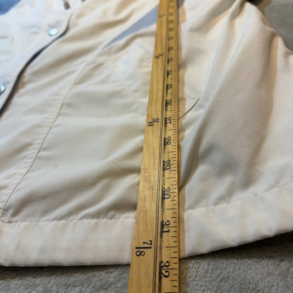 Vintage Colorblock‎ Windbreaker Jacket White Blue Retro 90s Sporty Plus Size 22 - Picture 5 of 10